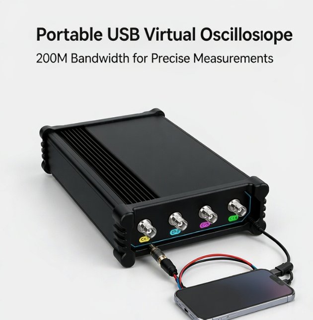 VTO2004 Portable Split USB Vir - Digital Storage Oscilloscope 100Mhz ulasan dan harga